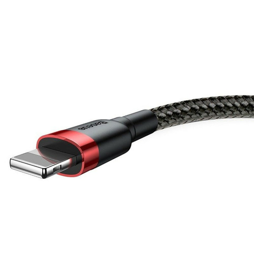 Baseus Cable Datos Baseus Cafule USB-A - Lightning 1m Negro/Rojo