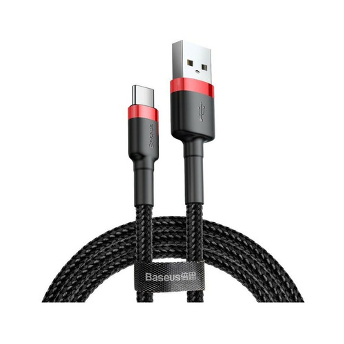 Câble antenne Baseus Cable de Datos Baseus Cafule USB-A a Tipo C 3A 1.0m Rojo