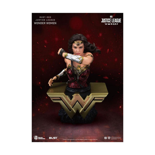 Films et séries Beast Kingdom Toys Justice League - Buste Wonder Woman 15 cm