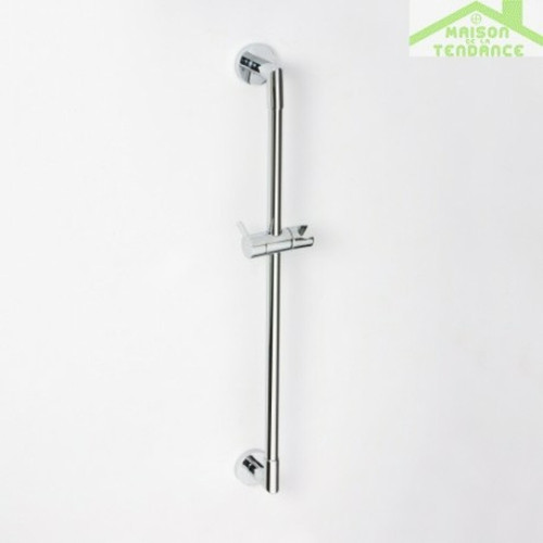 Accessoires de salle de bain Bemeta - Maison De La Tendance Rail de douche en chrome avec porte pommeau 60 cm