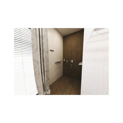 Accessoires de salle de bain Etagère de douche murale SOLO en verre et chrome 50 x2,5 x11 cm