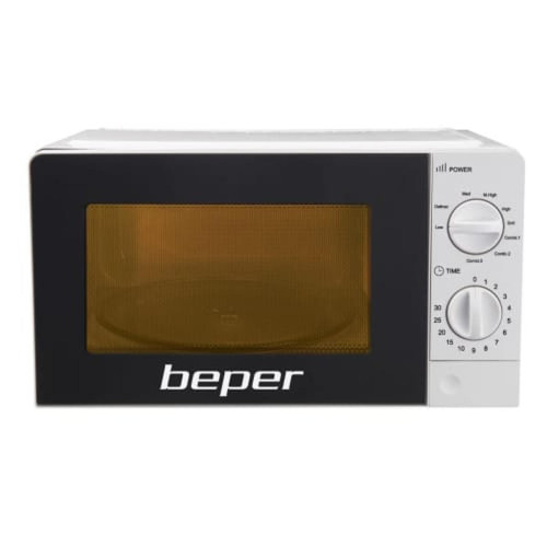 Beper - P101FOR001 Four Micro-Onde Décongélation Minuterie Gril 700W Verre Blanc Beper  - Beper