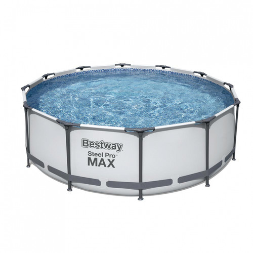 Piscine Tubulaire Provence Outillage Piscines - BESTWAY Piscine hors sol ronde Steel Pro Max 366 x 100 (White)