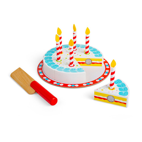 Bigjigs Toys - Jouet de gâteau d'anniversaire en bois Bigjigs Toys  - Cuisine et ménage Bigjigs Toys