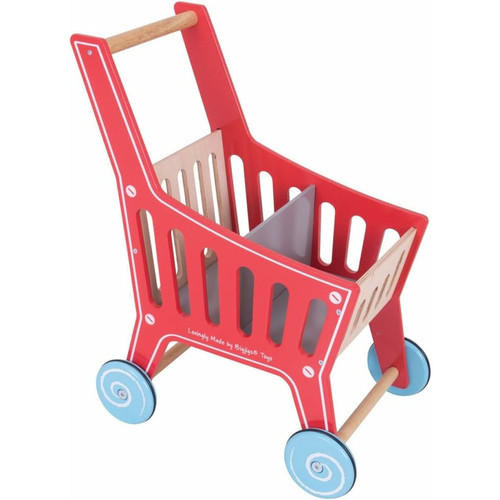Bigjigs Toys - Jeu en bois -  Chariot de supermarché Bigjigs Toys  - Cuisine et ménage Bigjigs Toys