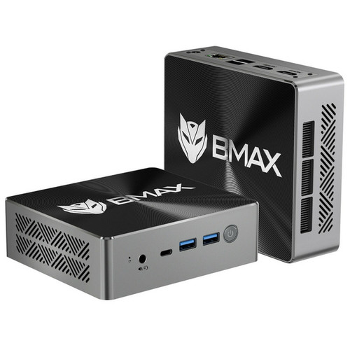BMAX Mini PC BMAX B8 Pro, processeur Intel Core i7-1255U 10 cœurs jusqu'à 4,7 GHz, 24 Go de RAM DDR5, 1 To de SSD NVMe