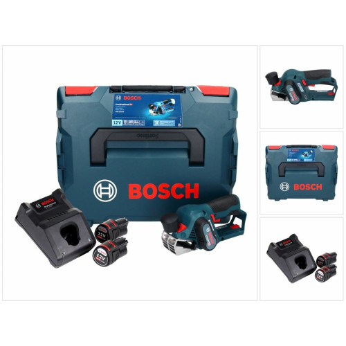 Bosch - Rabots sans fil Bosch GHO 12V  20  2 batteries GBA 12V 30 Ah  chargeur GAL 12 V  40  LBOXX Bosch  - Outillage BOSCH Outillage électroportatif