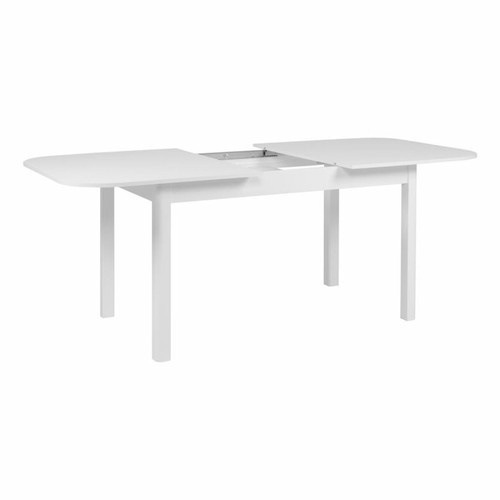 Tables à manger Table L.160/200 rectangulaire TOLEDO blanc brillant