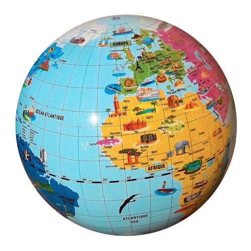 Caly - Globe gonflable - Merveilles du monde - 42 cm - Caly Sarl Caly  - Caly