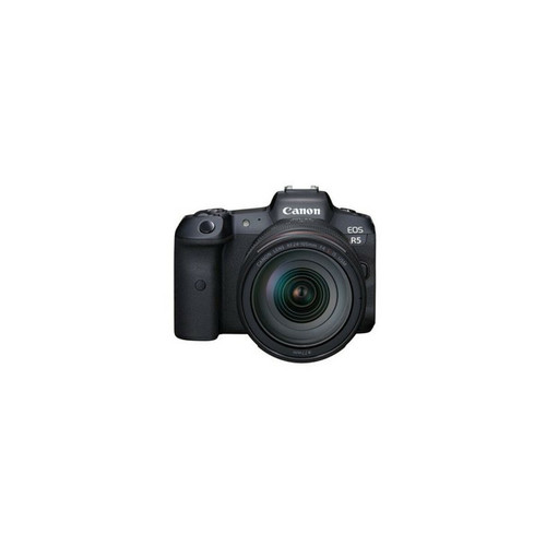 Canon - Appareil photo hybride Canon EOS R5 + RF 24 105mm f 4 L IS USM noir Canon  - Bonnes affaires Appareil compact