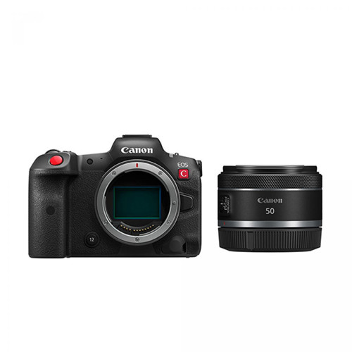 Canon - Canon EOS R5 C with RF 50mm F1.8 STM Canon  - Reflex professionnel Canon