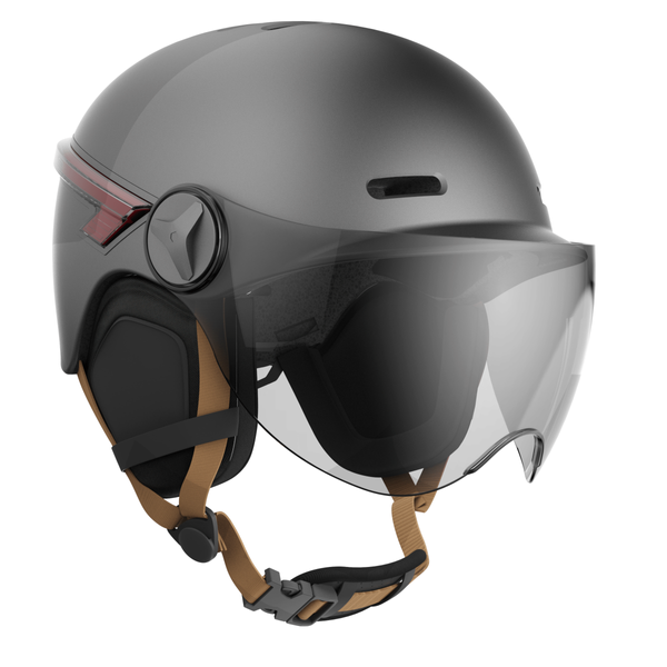 Urbanglide All Road 5 - Trottinette électrique + CASR Helmet LED Glow - Taille L - Anthracite