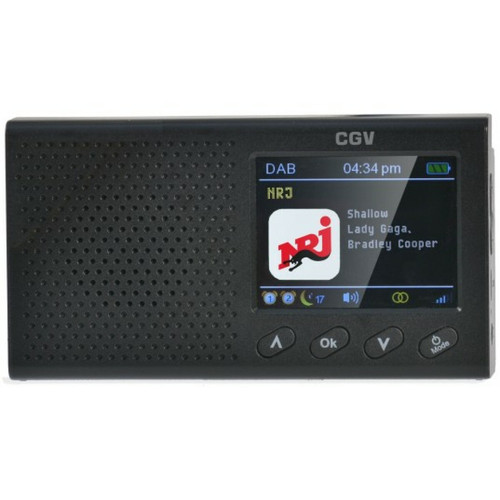CGV - Radio DAB+ DR Pocket + Noir CGV  - Enceinte et radio CGV