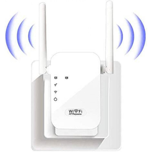 Chrono - Répéteur WiFi 300Mbps 2.4GHz Amplificateur WiFi Booster Extender Mode Repeater/Routeurs/AP Interface LAN Protection WPS Facile à Installation-Blanc Chrono  - Adaptateur Transmetteur et Antenne WiFi