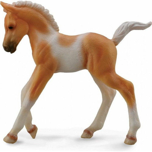 Collecta - Collecta Chevaux (M): Pie Poulain Marchand - Palomino 7,5x2,4x7,1cm Collecta  - Collecta