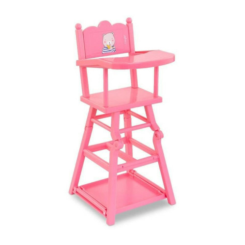 Corolle - COROLLE - Chaise haute rose - accessoire repas - pour poupon 36 et 42 cm - des 3 ans Corolle  - Corolle