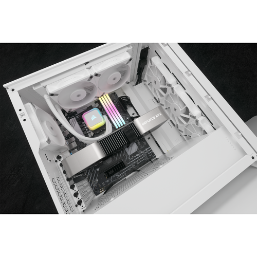Corsair H100i RGB ELITE Liquid CPU Cooler - White