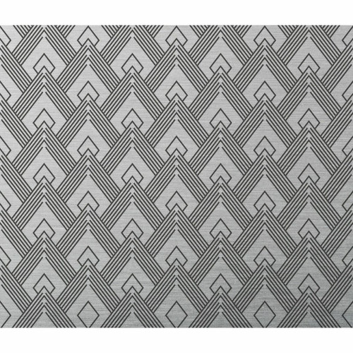 Cpm - Crédence adhésive en aluminium Art Décoration - L. 20 x l. 20 cm - Noir Cpm  - Credence