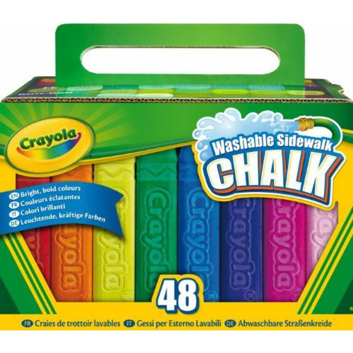 Crayola - Crayola Outdoors - 51-2048-e-001 - 48 Craies De Trottoir - 32 + 16 Gratuites Crayola  - Mobilier de bureau Crayola
