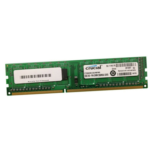 Crucial - 2Go RAM Crucial CT25664BA1339.M8FMR DDR3 PC3-10600U 1333Mhz 1.5v 240-Pin CL9 Crucial  - Occasions RAM Crucial