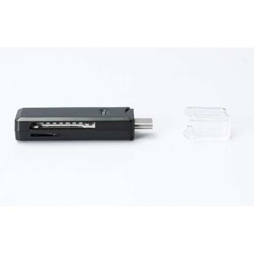 D2 Diffusion - D2 - Lecteur de cartes SD/micro SD/SDHC - Port USB-C (USB 3.2 gen 1) - transferts jusqu'à 5 Gbps - coloris noir D2 Diffusion  - Câble et Connectique