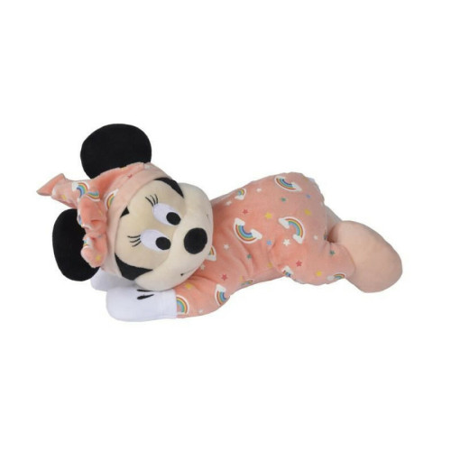 Doudous Disney Disney Peluche Minnie Brille dans la nuit Rose - L 30 x P 18 x H 26 cm - Rose