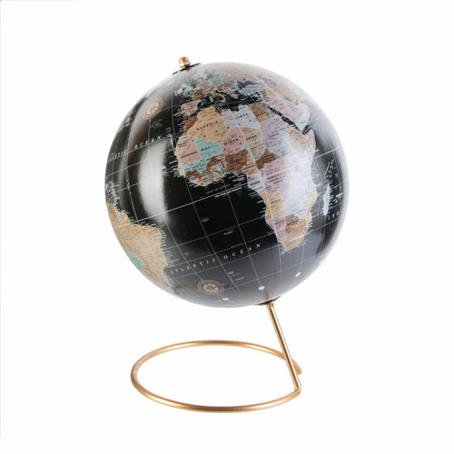 Dites Le Avec Les Mots - Globe terrestre décoration à poser Diam. 21,50 cm - Noir Dites Le Avec Les Mots  - Dites Le Avec Les Mots