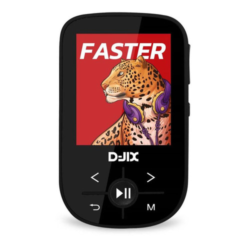 Lecteur MP3 / MP4 Djix Baladeur MP4 Bluetooth Djix C100 avec clip sport 360° Noir