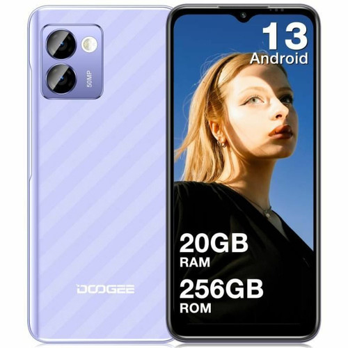 Doogee - Telephone portable DOOGEE N50PRO Smartphone pas cher ,6.52" HD+ 20+256Go,Octa Core Android 13 4200mAh 50+2MP Double SIM - Violet Doogee  - Smartphone Android Doogee
