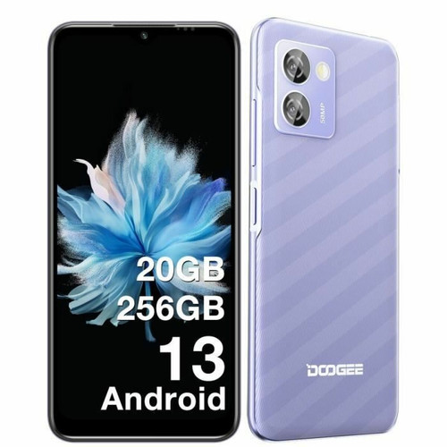 Doogee - Telephone portable Smartphone DOOGEE N50PRO 20+256Go,Octa Core-Android 13 6.52" 4200mAh 50+2MP Double SIM Widevine L1- Violet Doogee  - Smartphone Android Doogee