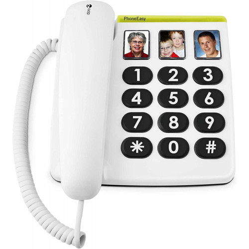 Doro - telephone fixe filaire avec touches extra-larges sénior Blanc Doro  - Doro