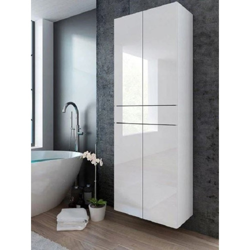 Colonne de salle de bain Dusine Colonne Pureza 60 cm - Blanc Laqué/BM salle de bain suspendue ou posée