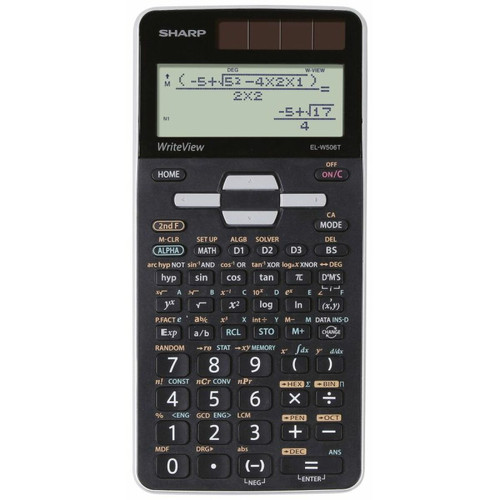 Eagle - Sharp ELW506 T-GY Calculatrice scolaire noir,argent Ecran: 16 à pile(s), solaire (l x H x P) 80 x 166 x 14 mm Eagle  - Eagle