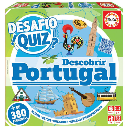 Educa - Défi Quiz Découvrez le Portugal (EDU18220) Educa  - Educa