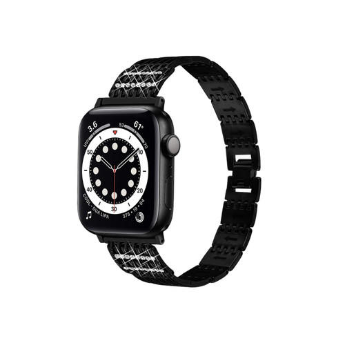 Eko - Eko Bracelet pour Apple Watch 42/44/45mm en acier inoxydable Strass Noir Eko  - Eko