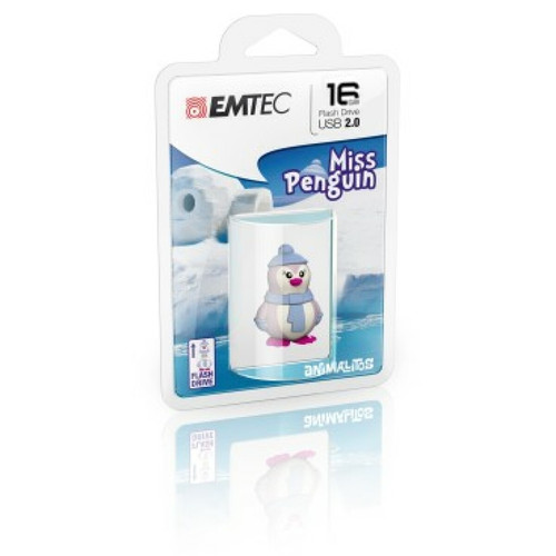 Emtec - Emtec Miss Penguin lecteur USB flash 16 Go USB Type-A 2.0 Bleu, Violet, Blanc Emtec  - Emtec
