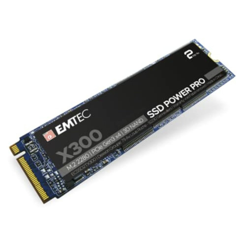 Emtec - X300 M2 SSD Power Pro 2 To PCIe 3.0 x4 Emtec  - SSD Interne 2000
