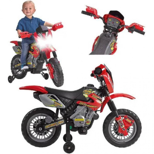Véhicule électrique pour enfant Feber Mini moto cross 6V de Feber modo cross électrique pour enfant