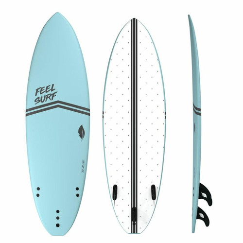 FEEL SURF - Planche de surf en mousse 6' FEEL SURF - 6' x 21' x 2'' 3/4 - 40,8L FEEL SURF  - Jeux de plage