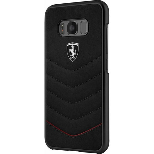 Ferrari - Ferrari Coque pour cuir véritable pour Samsung Galaxy S8 Plus -noir Ferrari  - Ferrari - Le Parfum Enivrant de la Victoire