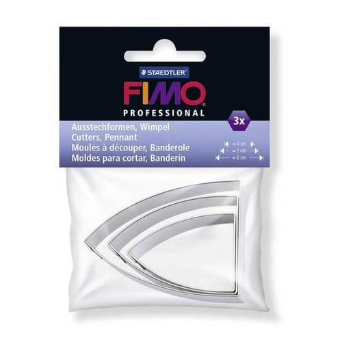 Fimo - emporte-pièces en métal Triangle ogive 3 pièces 8724.06 - Fimo Fimo  - Fimo