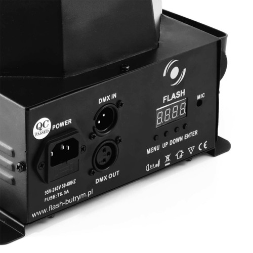 Flash Jeu de lumière - Noir - Spot GOBO 8x3W à LED RGBW - DMX - Flash F7300231 MAGNUM