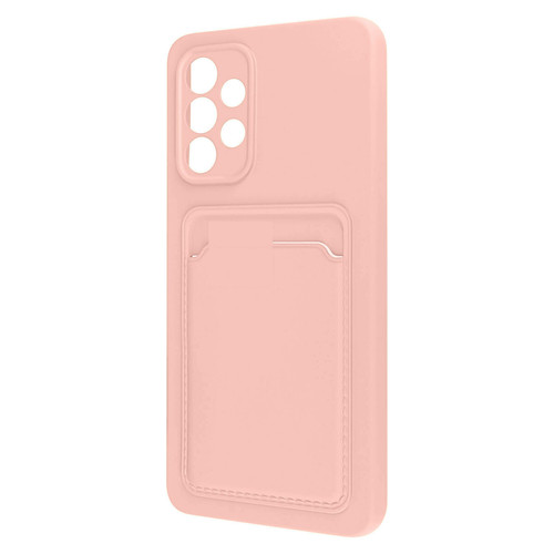 Forcell - Coque Samsung Galaxy A53 5G Silicone Souple Porte-carte Forcell Rose Forcell  - Coque, étui smartphone Forcell