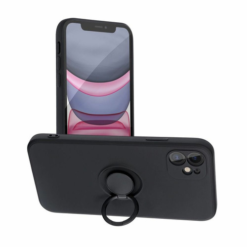 Forcell - coque forcell silicone ring pour iphone 11 noir Forcell  - Coque, étui smartphone Forcell