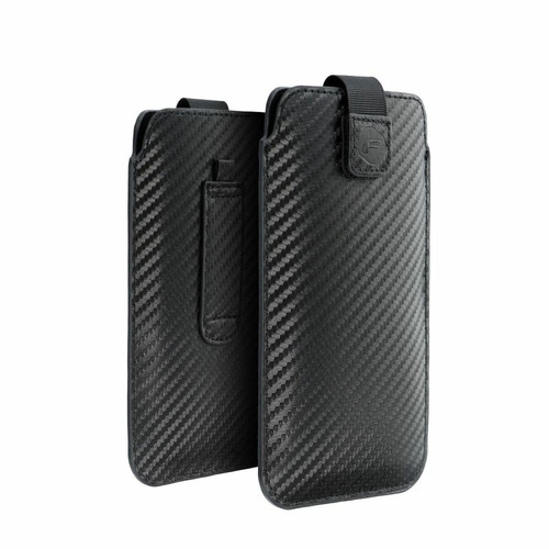 Forcell - etui forcell pocket carbon modele 17 pour samsung a02s / a03s / a12 / a21s / a32 5g / a42 5g / a72 5g / m12 xiaomi redmi 9a / 9at / 9c / note 10 pro / mi11 oppo a52 / a72 / a92 realme 7i vivo y52 5g / y72 5g Forcell  - Coque, étui smartphone Forcell