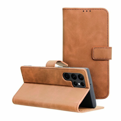 Forcell - forcell tender book coque pour samsung galaxy s22 ultra marron Forcell  - Coque, étui smartphone Forcell