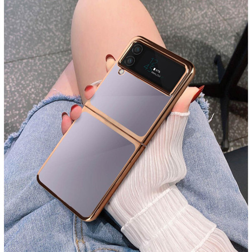 Coque, étui smartphone Coque Samsung Z Flip 4 Contour Rose Gold