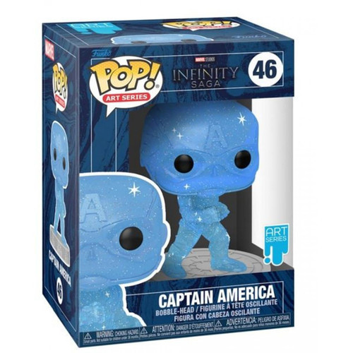 Funko - Figurine Funko Pop Art Series Marvel The Infinity Saga Captain America Funko  - Funko