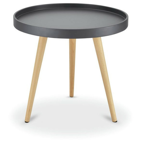 FURNHOUSE - Table basse ronde style scandinave gris FURNHOUSE  - Table basse grise Tables basses