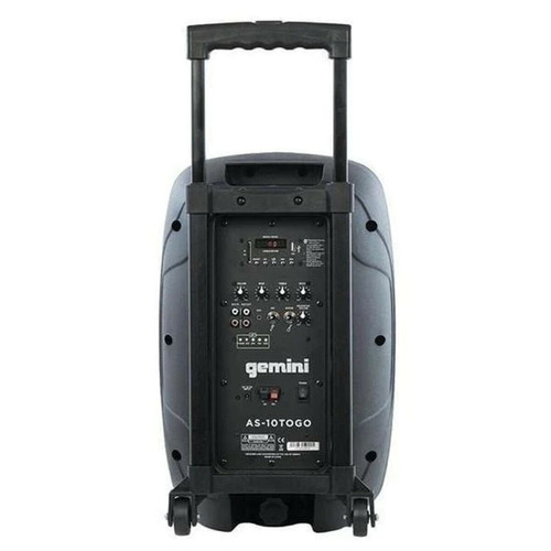 Pack Enceintes Home Cinéma Pack Enceintes Actives Gemini AS 10 TOGO 2000W - sur Batterie avec Microphone, USB/Bluetooth/AUX/SD, SONORISATION DJ PA
